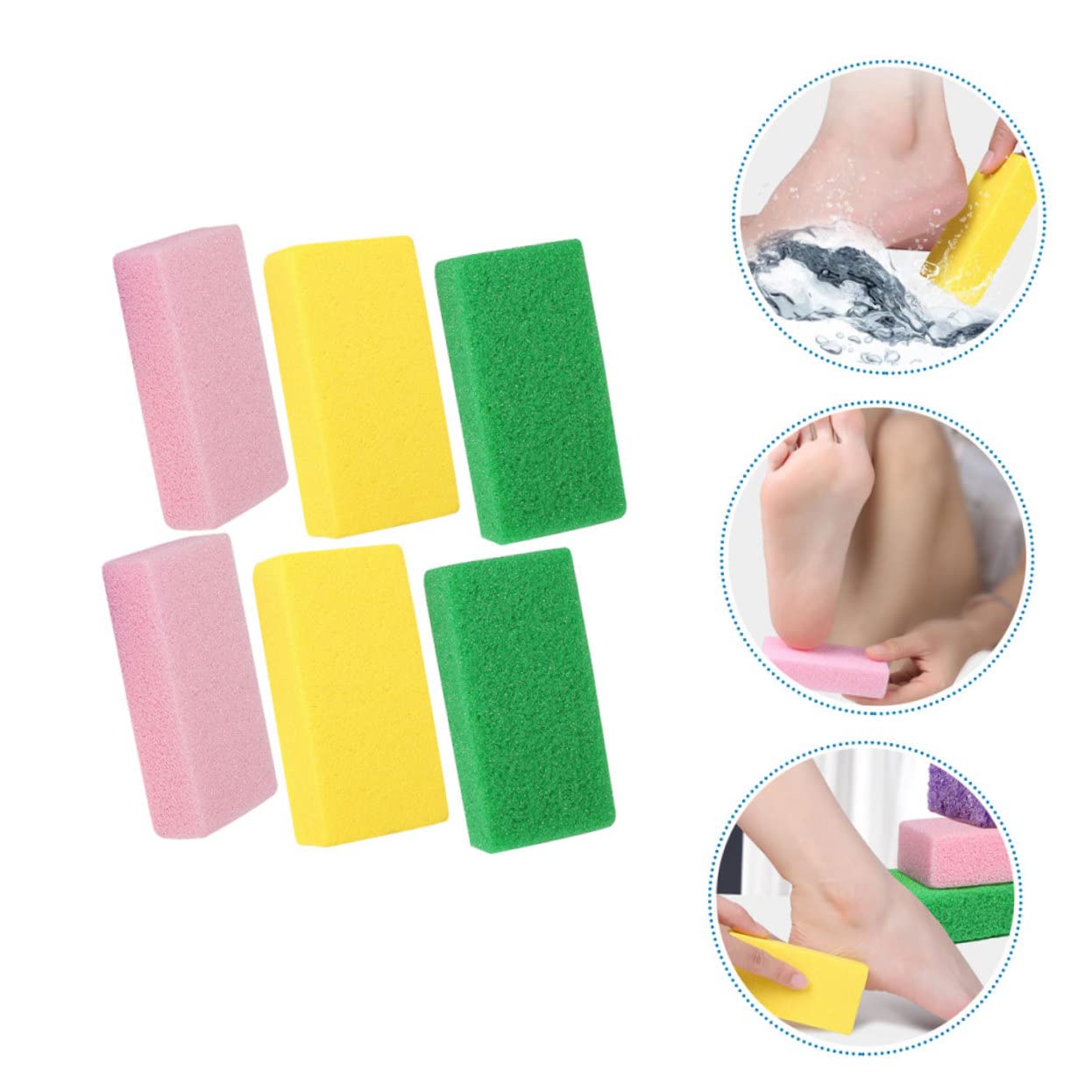 Healeved 24stücke Teiliges Fußpflege Bimsstein Effektives Hornhautentfernungstool Für Pediküre Ergonomisches Design Langlebig Und Wiederverwendbar Zur Hautpflege Von Füßen Bunten