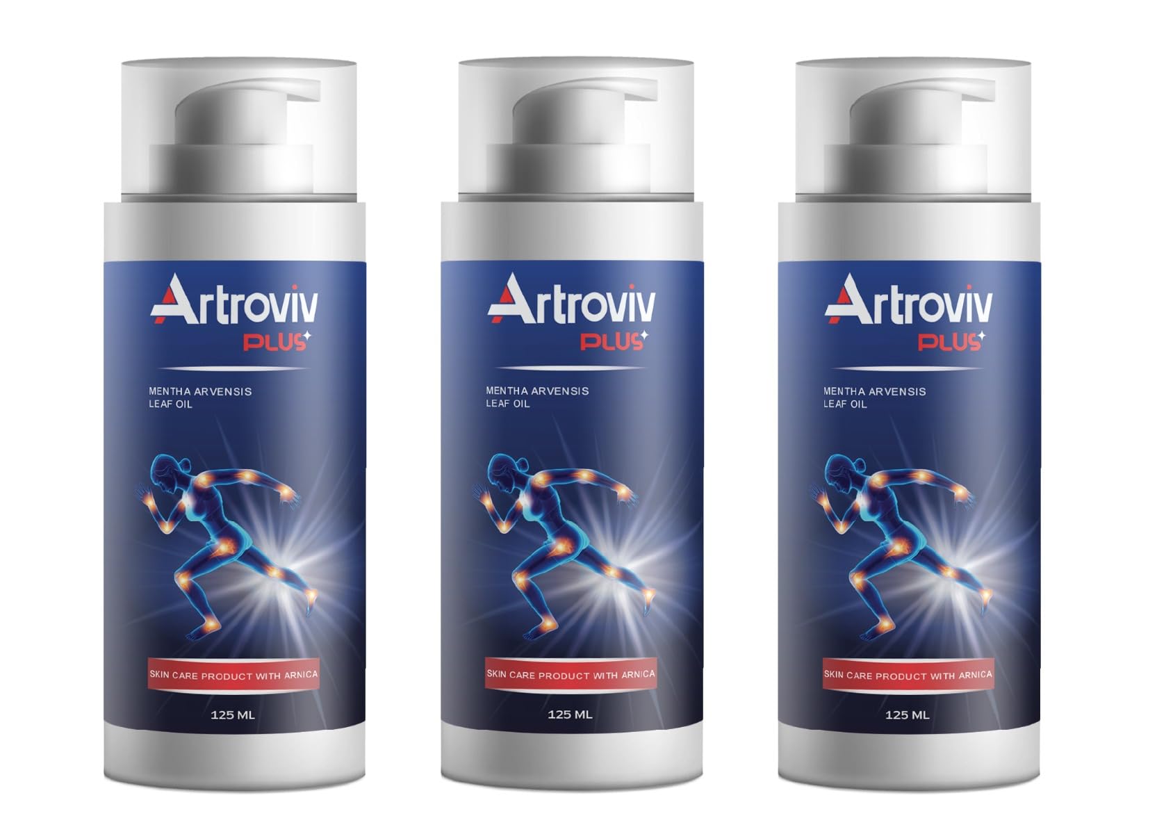 Artroviv Plus+ con Arnica Mexicana, Eucalipto Globulus e Mentolo -125 ml
