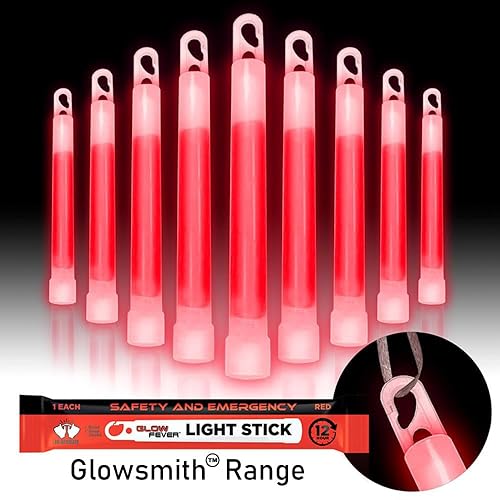 Miniatura 2 de Glow Fever Barras luminosas de grado militar de seguridad de emergencia; 10 piezas, barras luminosas ultra brillantes de 6" con 12 horas de