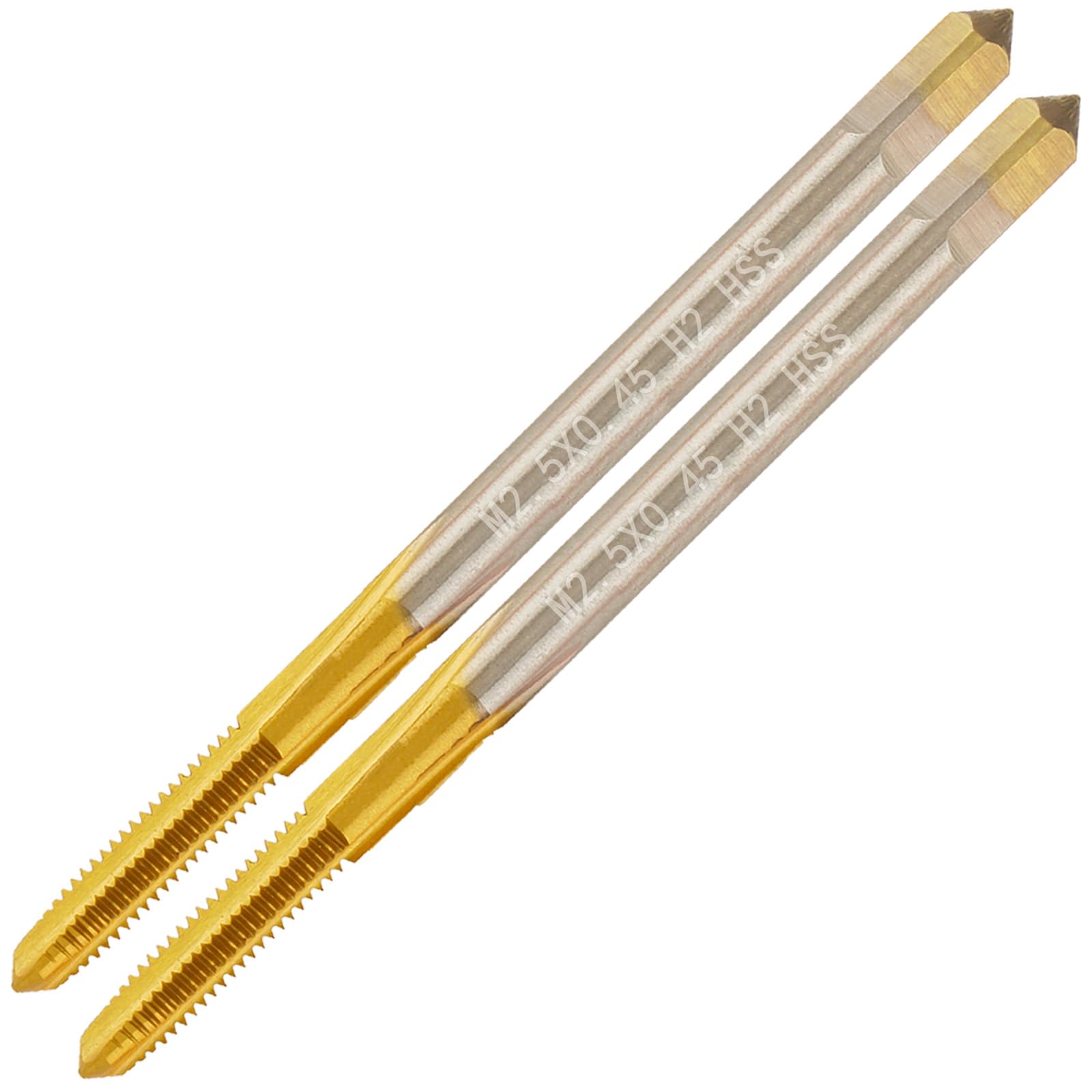 2 x armatura gwintowana M2.5X0.45 Ti, gwint M2 HSS M2.5 x 0,45, gwint prawy