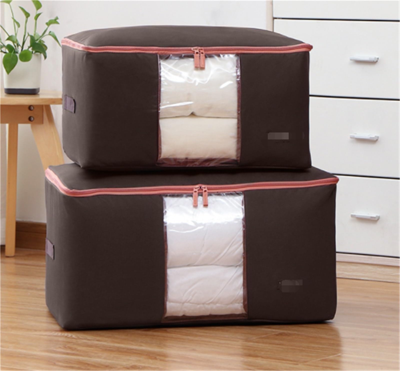Bolsas Almacenaje Ropa Bolsa De Almacenamiento De Tela Oxford Plegable For Guardar Ropa, Suéteres, Ropa De Cama Organizador Armario para Edredones(A)