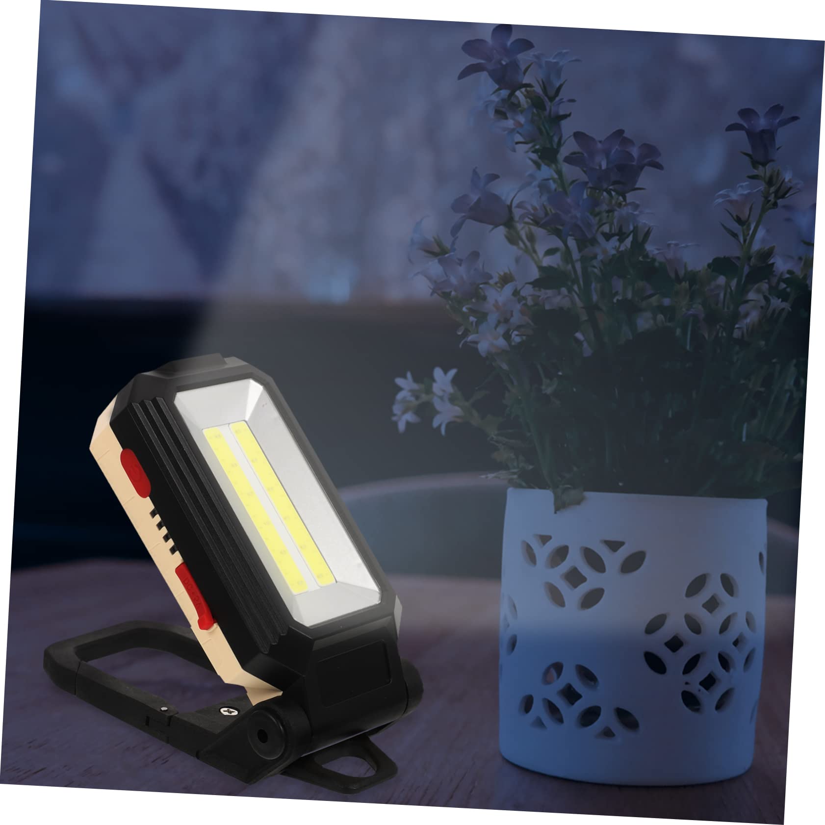 Wiederaufladbare LED Arbeitsleuchte Schwarz mit Magnet, Verstellbar