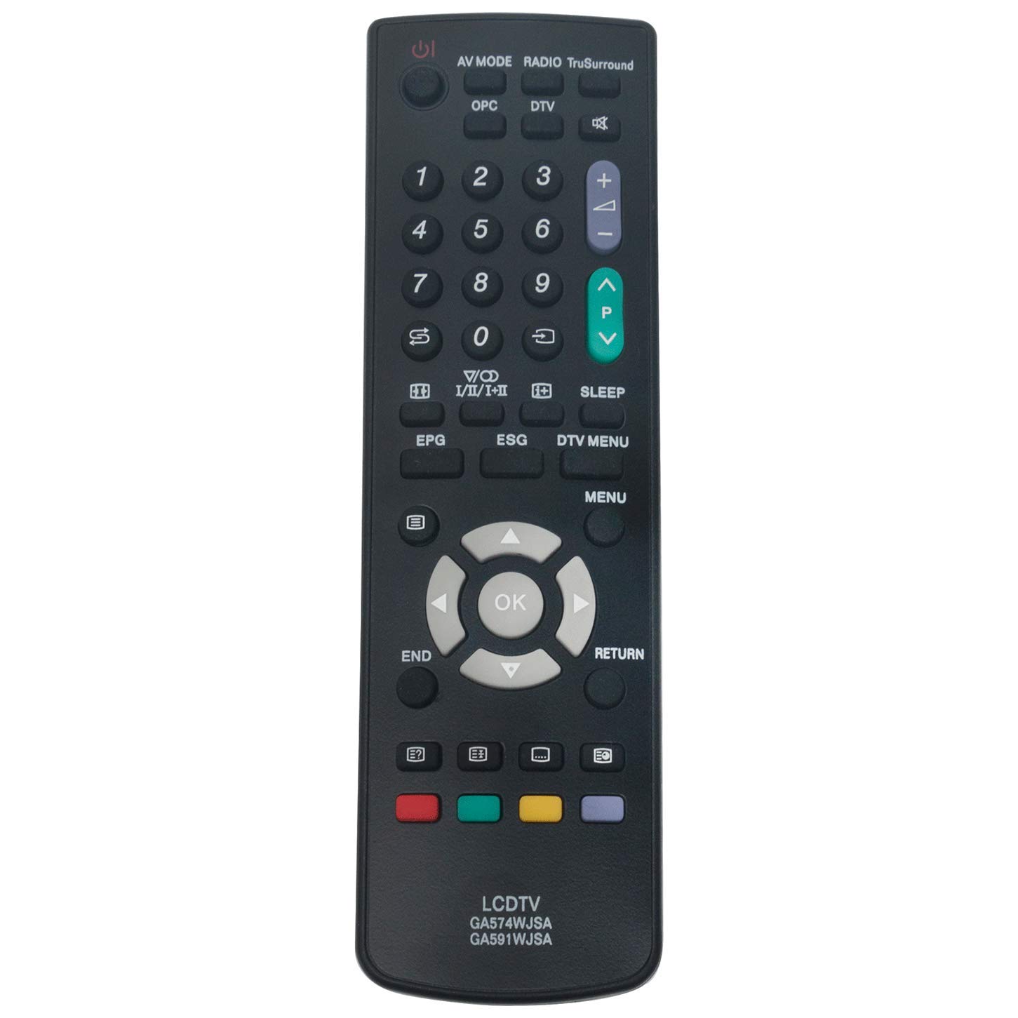 Vinabty Telecomando Sostitutivo GA574WJSA – Per TV Sharp LC32LE600E, LC40LE700E, LC32LE705E E Molti Altri – Nessuna Programmazione