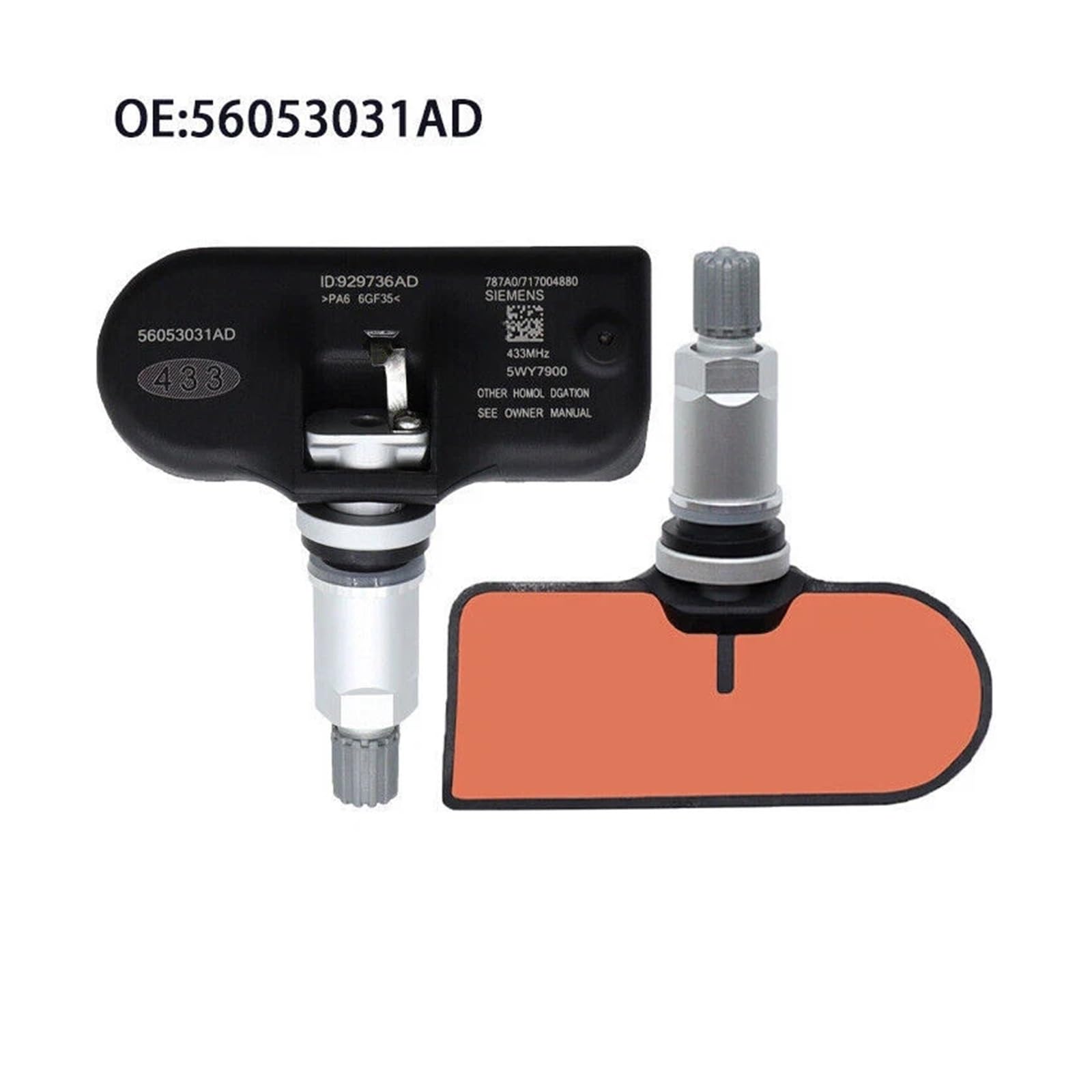 Sensores de Presión para Dodge para Avenger 2007-2014 TPMS Sensor De Monitor Presión Neumáticos 433MHZ 56053031AC 68078768AA