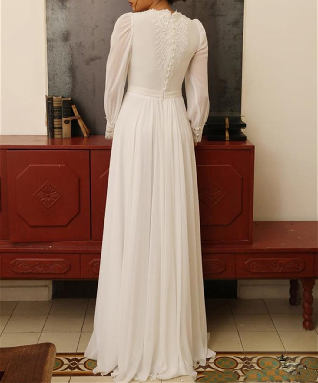 FULBHPRINT Muslim Boho Wedding Dress Long Sleeves Croatia Ubuy