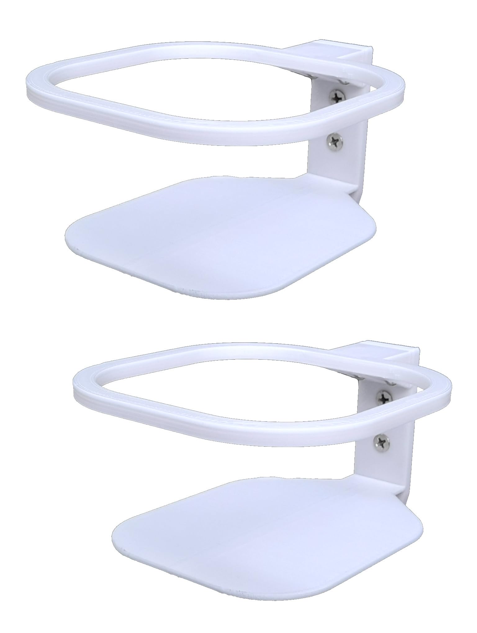 MakerV Wall Mount Bracket for Tp-Link Deco M4/E4 Mesh WiFi Router - Wall Stand/Holder, Plastic, Screw Mount, Pack of 2