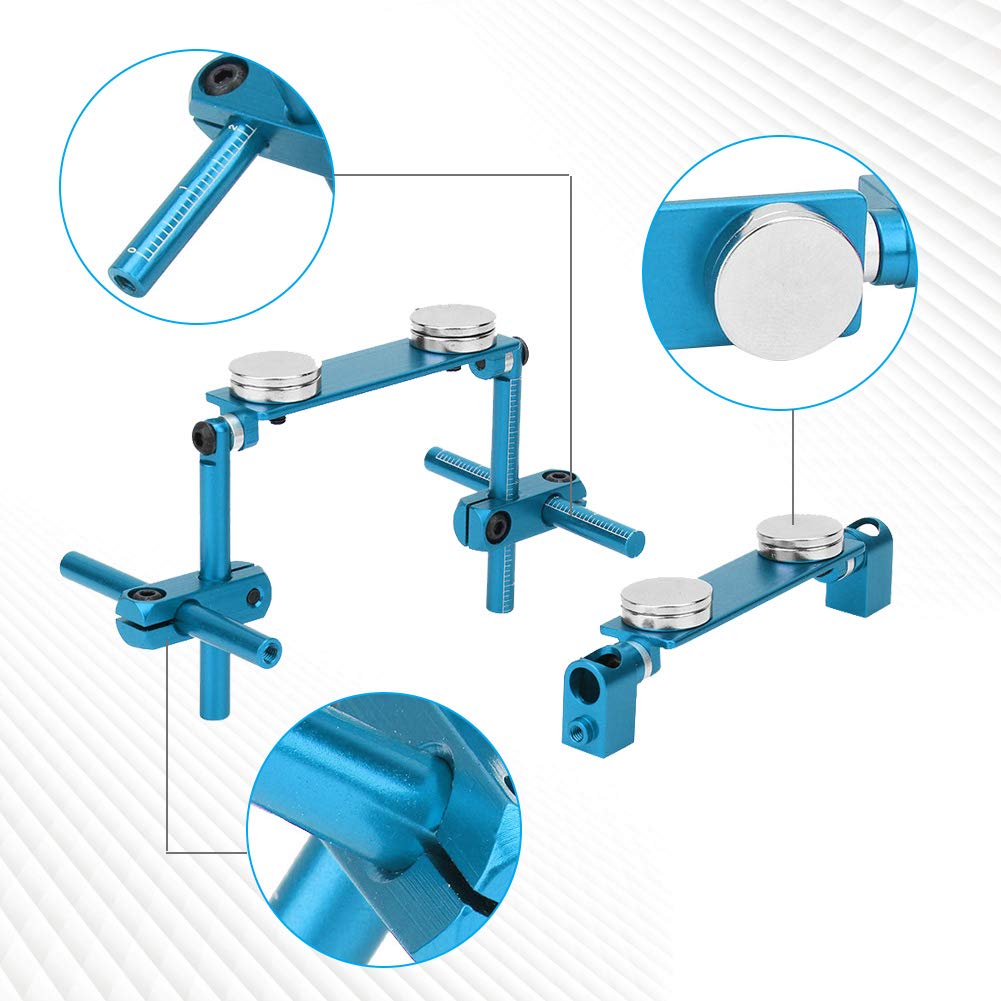 RC Car Body Mount Kit, Aluminum Magnetic Invisible Body Shell Mount Kit for 1/10 RC Racing Car(Sky Blue) Rc Body Mounts Rc Body Mounts Bflat Magnet