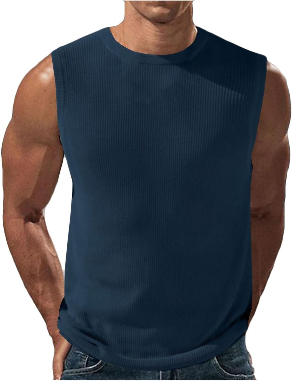 Men's Sleeveless Tank Tops Athletic Muscle T-Shirts for Summer Beach and Outdoor Activities Casual Vests for Men