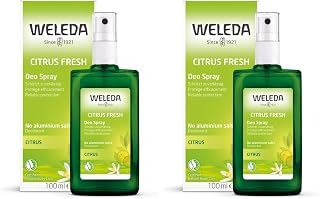 Weleda - Desodorante en Spray Citrus, Neutraliza los Olores Corporales Desagradables, 24 Horas de Protección, Unisex, 100% Natural, Sin Sales de Aluminio, con Aroma Cítrico Refrescante, Vegano -100 ml