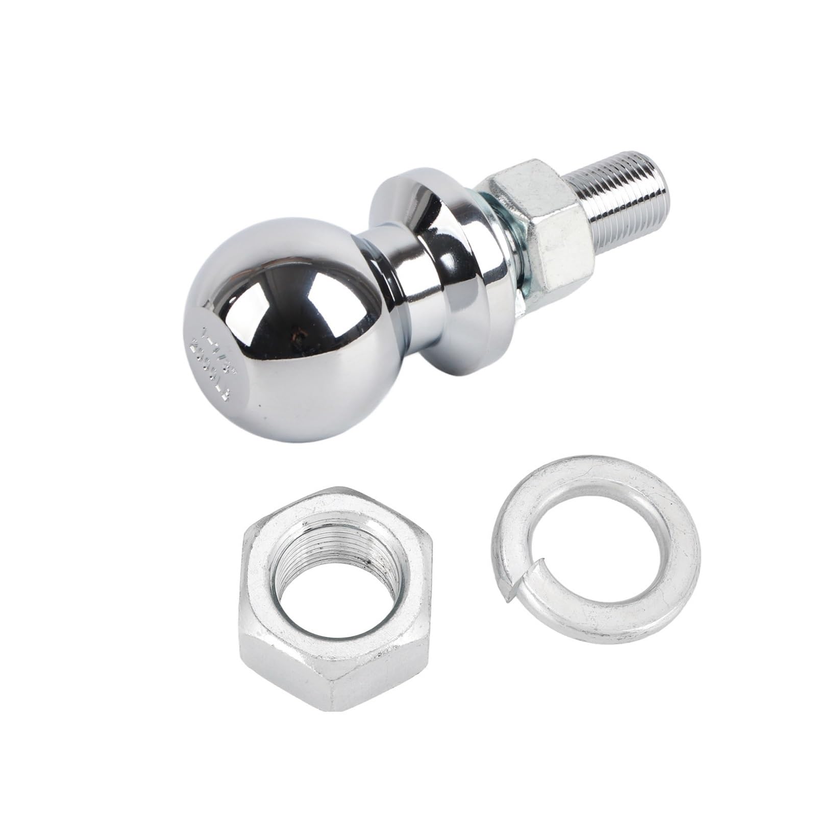 Gancio Traino, Sfere Di Traino Cromate Facile Da Installare Gambo Tondo Resistente Alla Corrosione 2000LBS Sfera Capacità For Trattorino ATV UTV