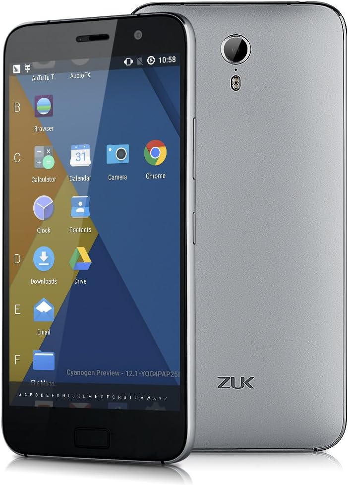 Lenovo ZUK Z1 5,5 IPS "FHD de 4G SmartPhone Android Fingerprint ID Snapdragon 801 5,1 2,5GHz Quad Cores 64 GB, RAM 3 GB ROM Dual SIM Adaptador Wi-Fi, GPS, 8 M BT4,1 13MP Camera