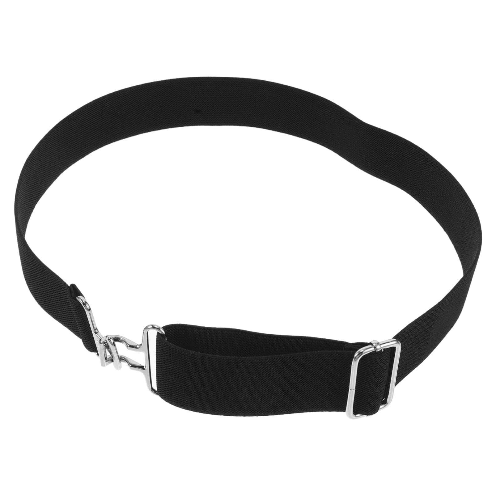 BESTonZON Riding Belt Elastic Horse Girth with Buckle Fashionable and Comfortable for Horseback Riding Black