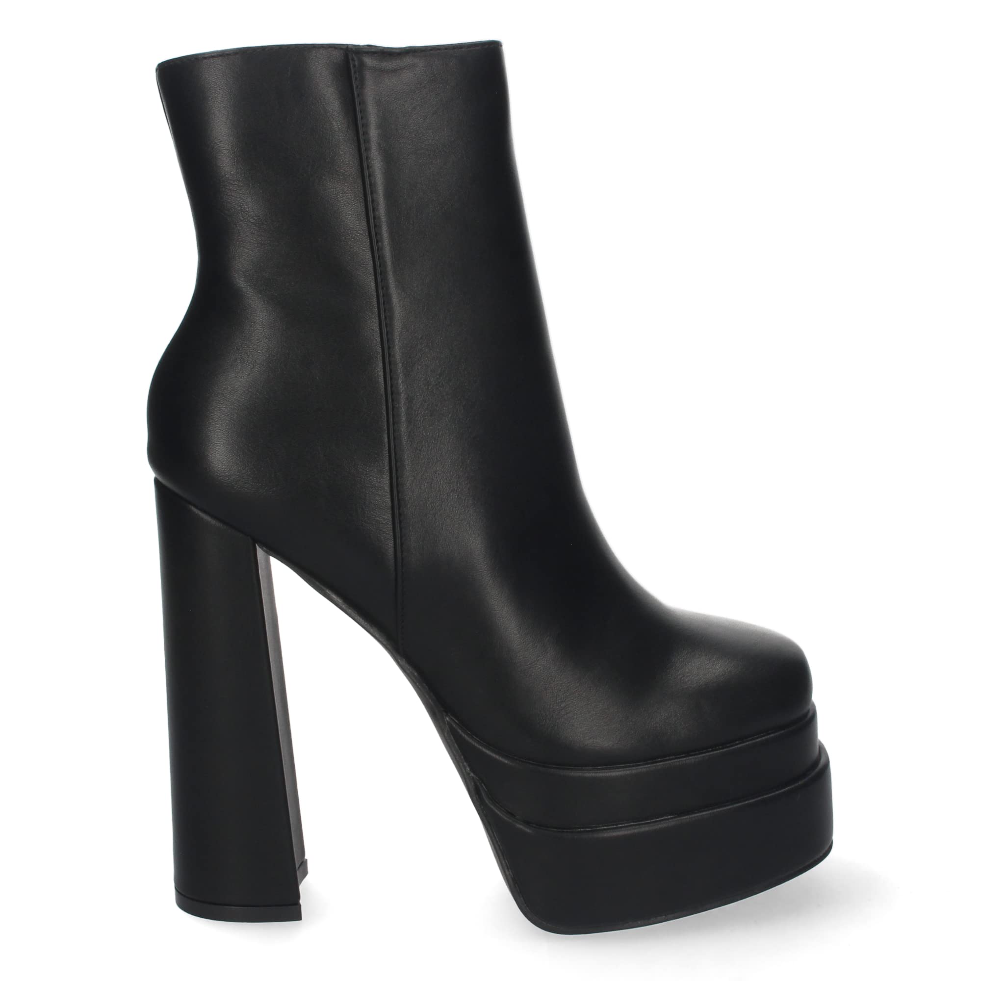 shoes&blues.es Botin de Mujer, con Tacon Alto y Plataforma, Comodas, con Estampado Liso, y Cierre de Cremallera 2022