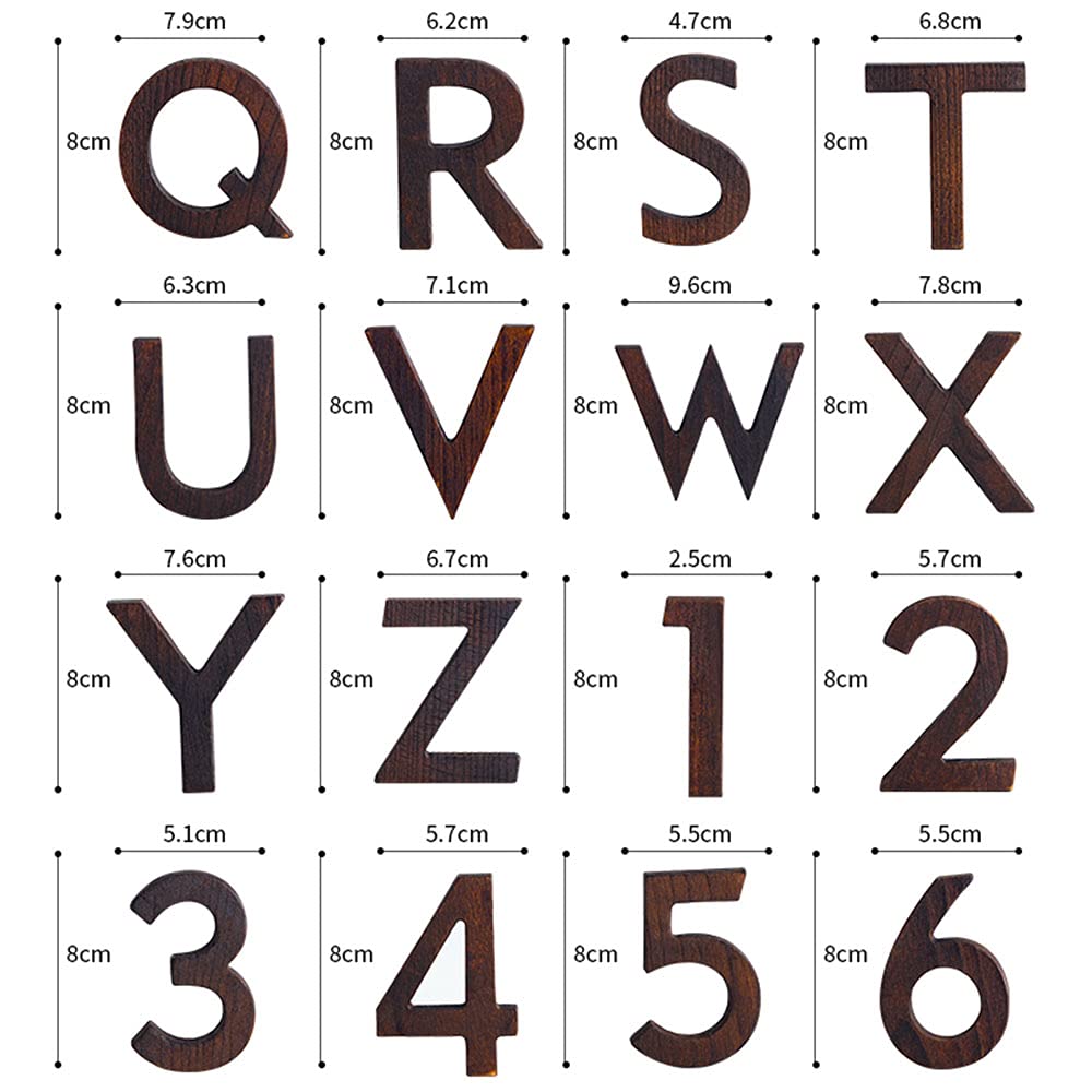 Lettres En Bois Décoratives Couleu, Lettres De L'alphabet, Loisirs