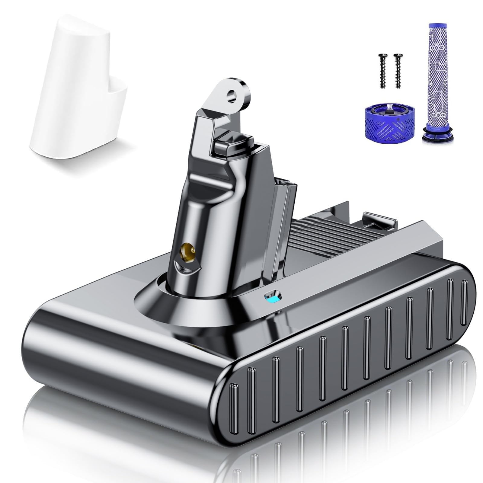 2X 18V 8.0Ah Akku für Makita, Powtree Ersatzakku für Makita 18V BL1860B Kompatibel mit BL1860 BL1850 BL1850B BL1840 BL1840B BL1830 BL1830B BL1815 LXT Akku-Elektrowerkzeuge mit LED-Anzeige