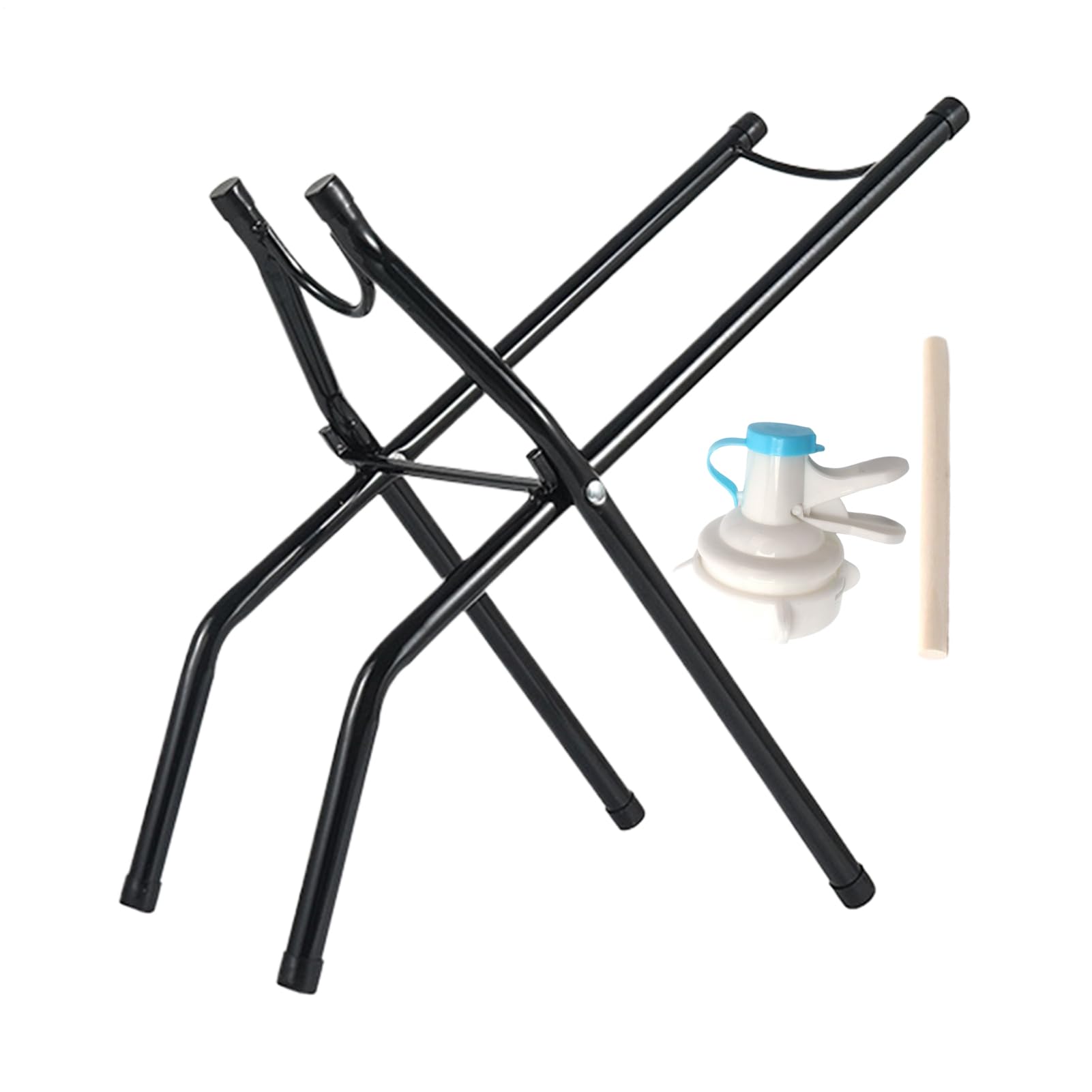 Soporte para garrafones de agua plegable con pitorro dispensador de camping