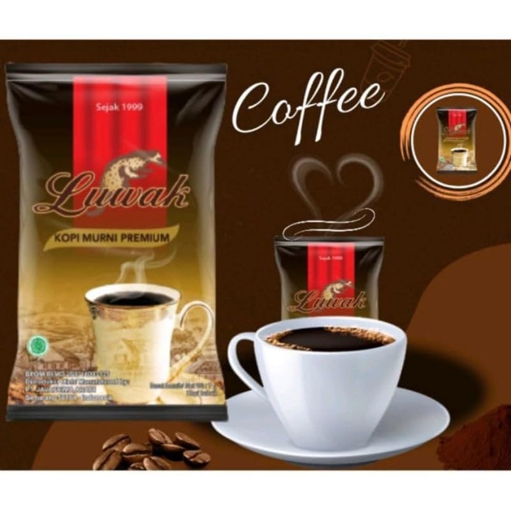 Amazon.co.jp: Luwak ルアック Kopi Murni Premium プレミアムコーヒー