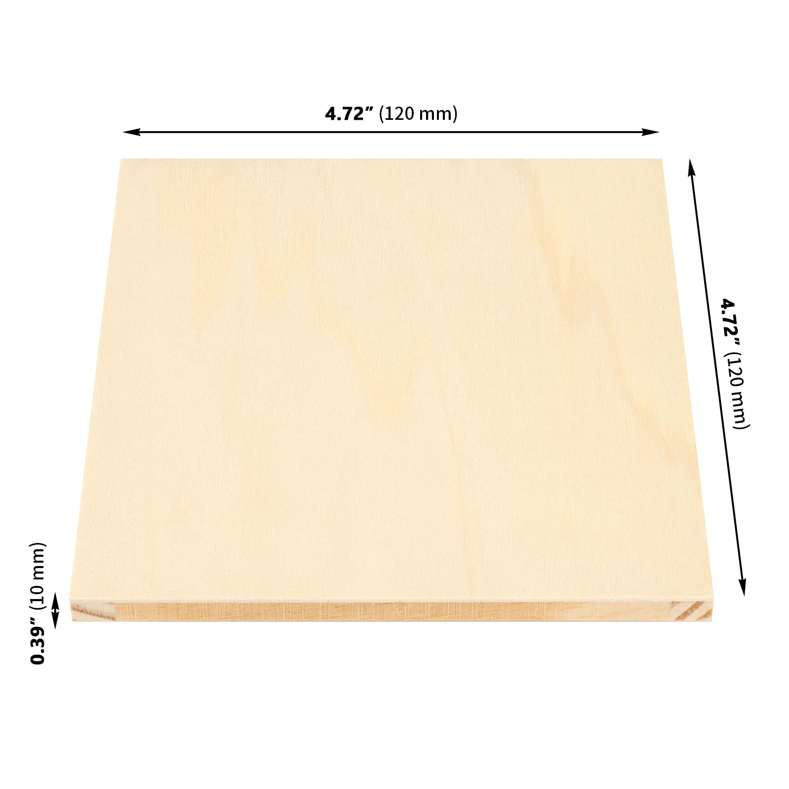 30 lienzos de madera de 12 x 12 cm, lienzo cuadrado en blanco para pintar, tablero de madera sin terminar para pintar proyectos de manualidades