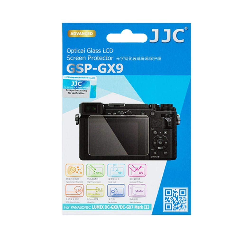 JJC GSP-GX9 Ultra-thin Tempered Clear Optical Glass Camera Screen Protector for PANASONIC LUMIX DC-GX9/DC-GX7 Mark III