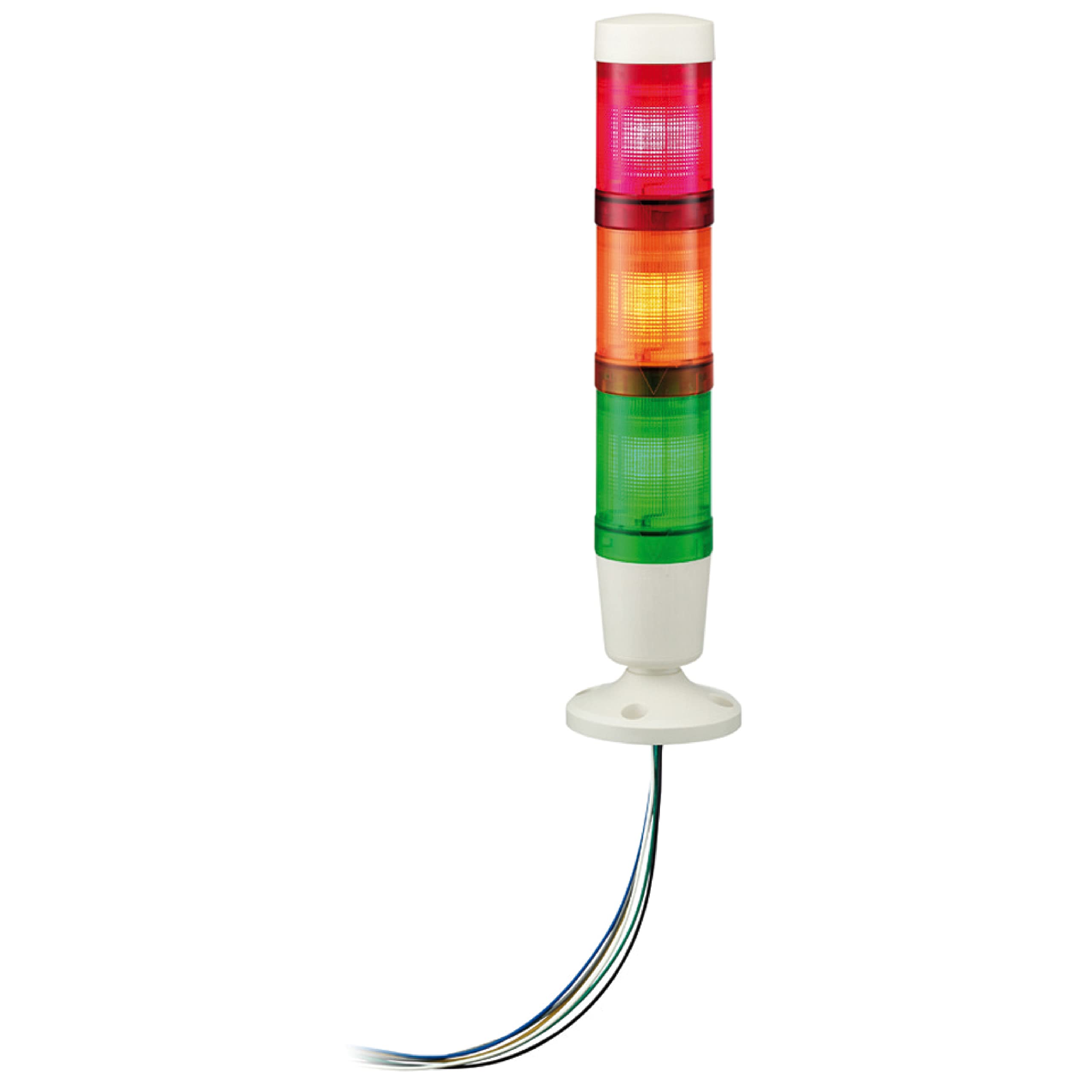 Lampe LED 24V tricolore sans buzzer à forte luminosité et basse consommation