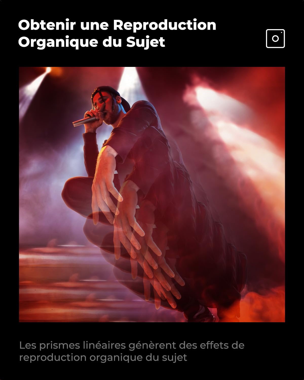 K&F CONCEPT 82mm Filtre Effet Spécial-Prismatique Linéaire 5 Prismes pour Objectif Appareil Photo