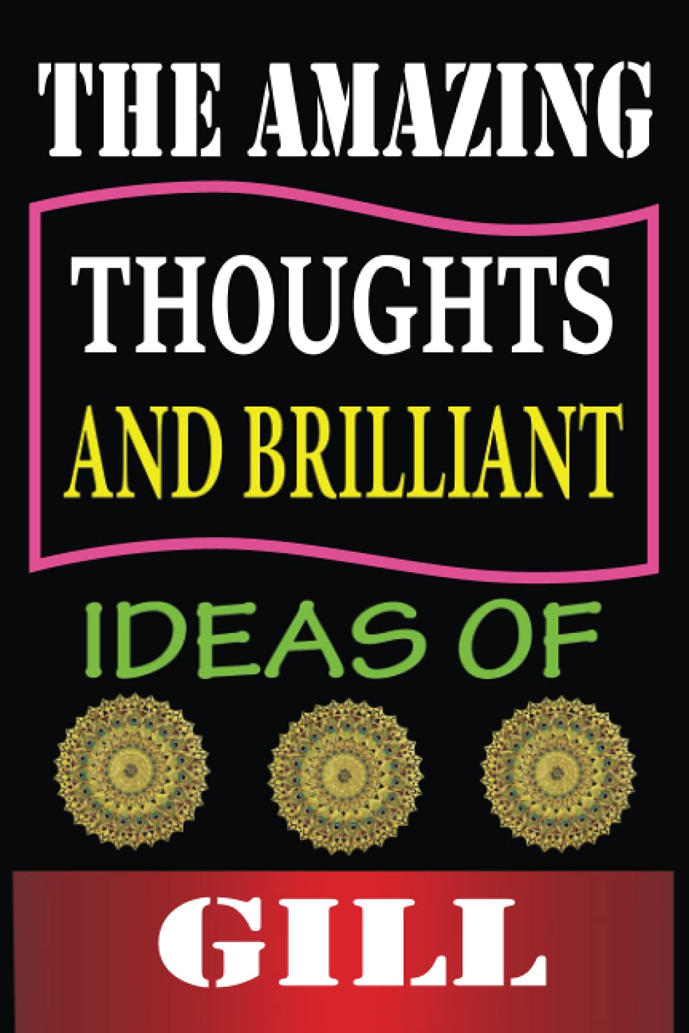 The Amazing Thoughts And Brilliant Ideas Of Gill: Personalized Thanksgiving & Birthday Notebook Gift for Gill