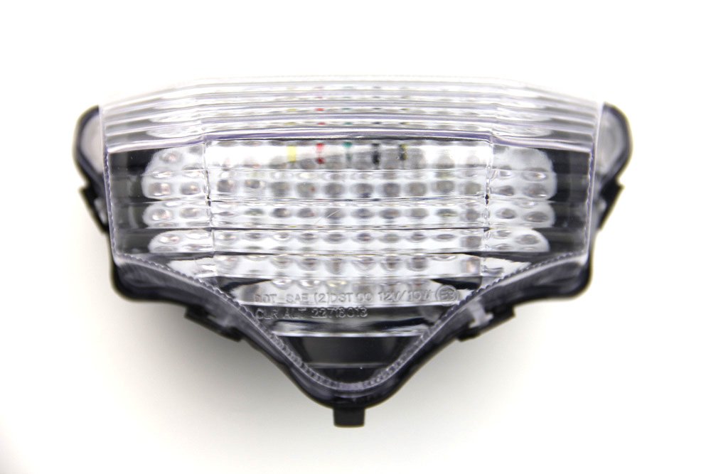 Fanale Posteriore Per Yamaha FZ6 N/F Fazer 600 2004-2014, Indicatori Integrati, Fumè Chiaro, AVDB