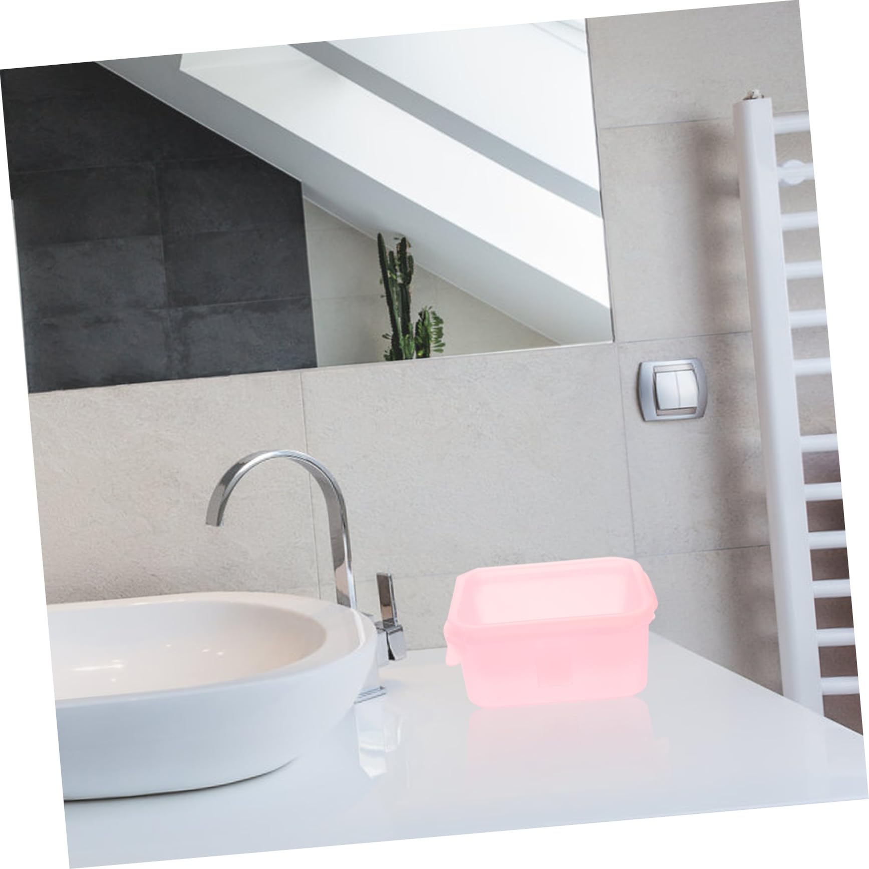 Mikinona Manicure Soaking Bowl Set 2-piece Nail Soaking Bowl Lid Nail Soaker Salon Supplies