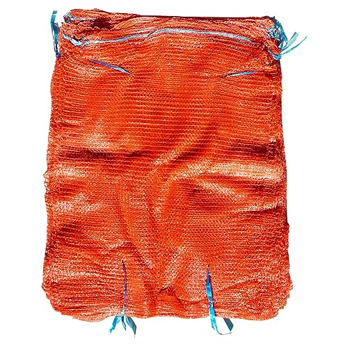Ogni borsa ha una coulisse. Adatto per confezionare patate, cipolle, cavoli, cetrioli, carote, mele, arance, limoni, ecc. Adatto anche per conservare e imballare legna da ardere.