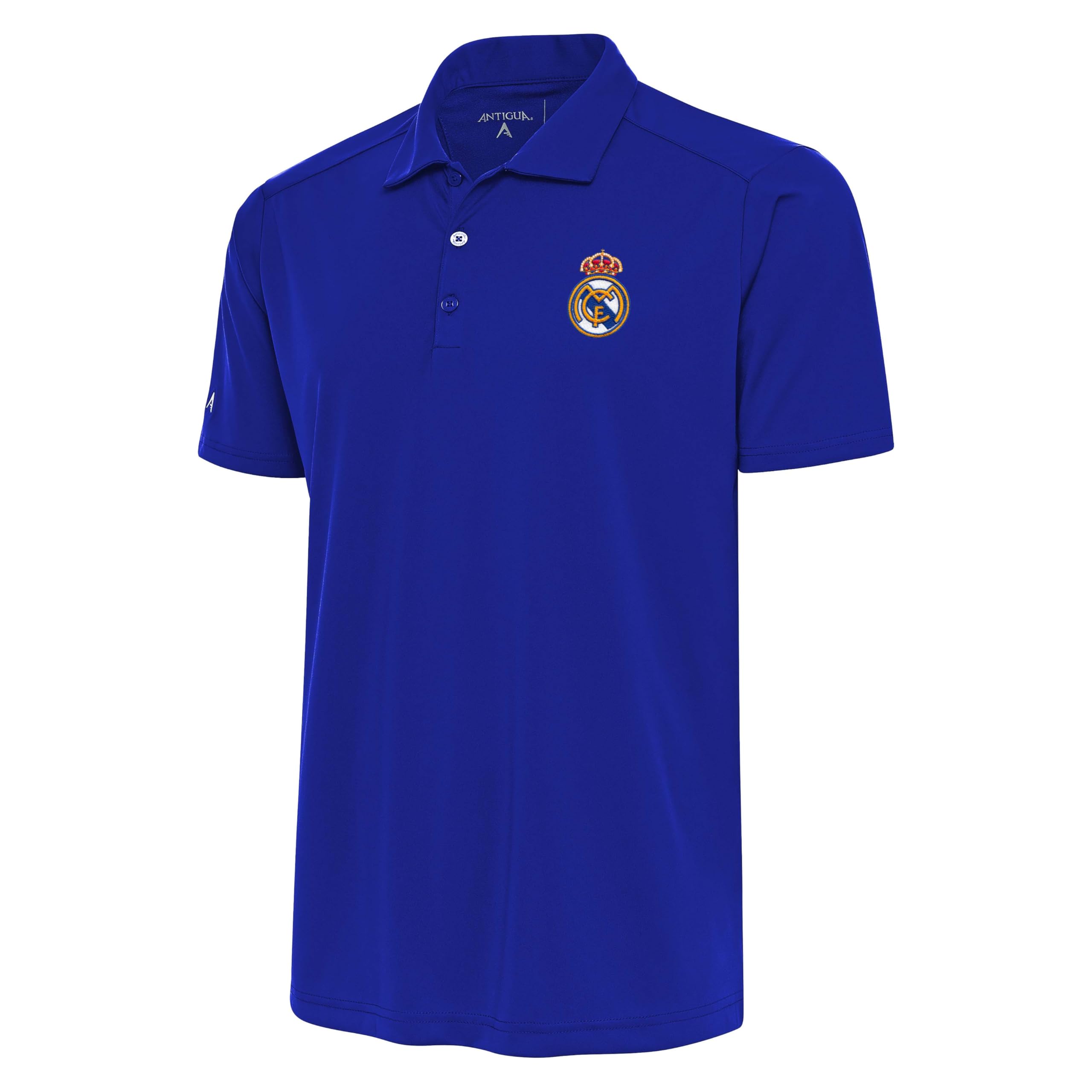 Real Madrid Men’s Tribute Polo - Performance Soccer Fan Golf Shirt - Moisture-Wicking 100% Polyester