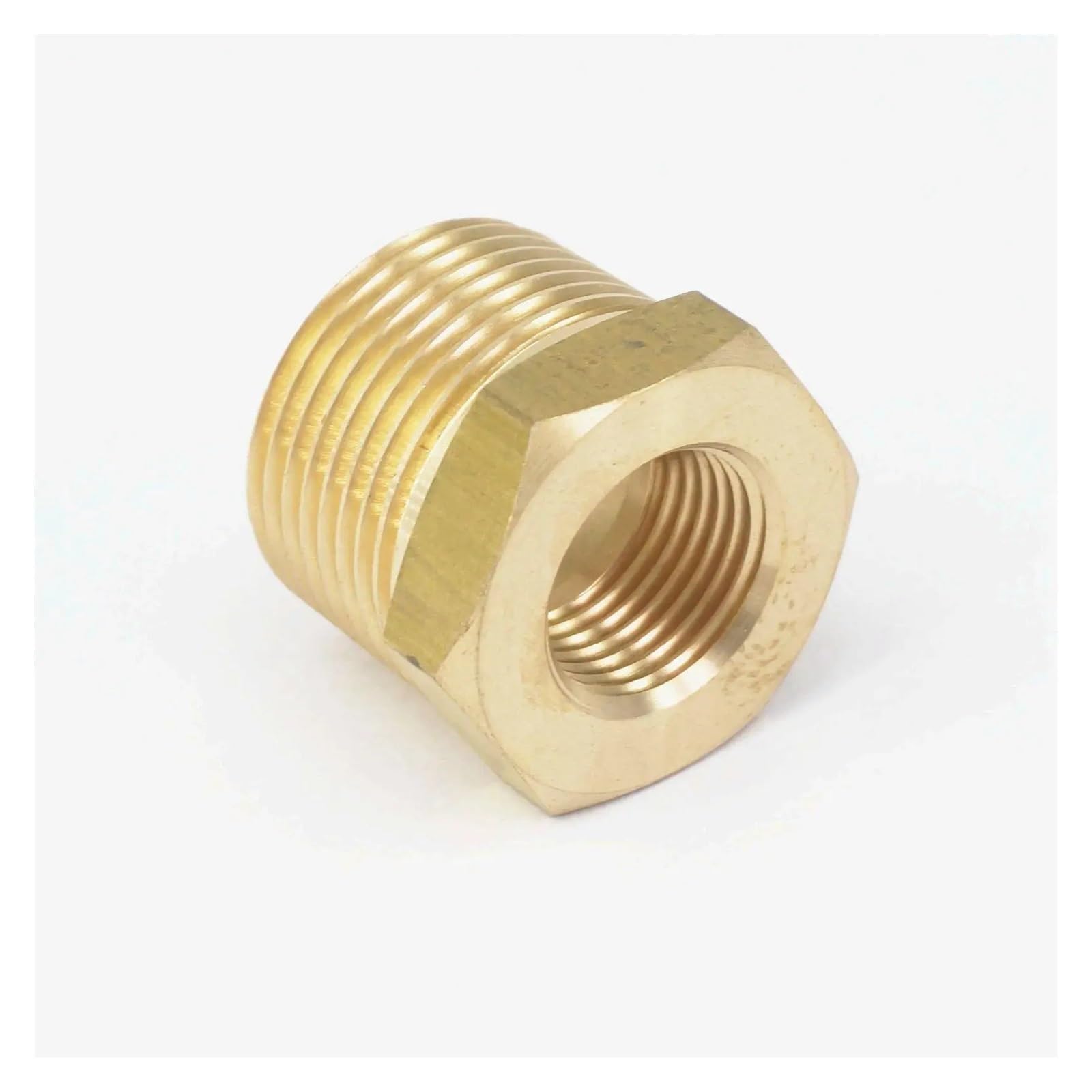 BIANMTSW 3/4" BSPT Male x 3/8" NPT Female Reducing Bushing Brass Pipe Fitting Connector