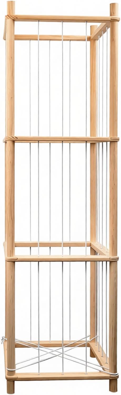 Vertical Stuffed Animals Storage Organizer, Stuffed Animal Zoo, Wooden Plush Zoo Toys Holder Storage Cage for Plush Toys, Dolls, Suitable for Bedroom, Children's Room, Playroom