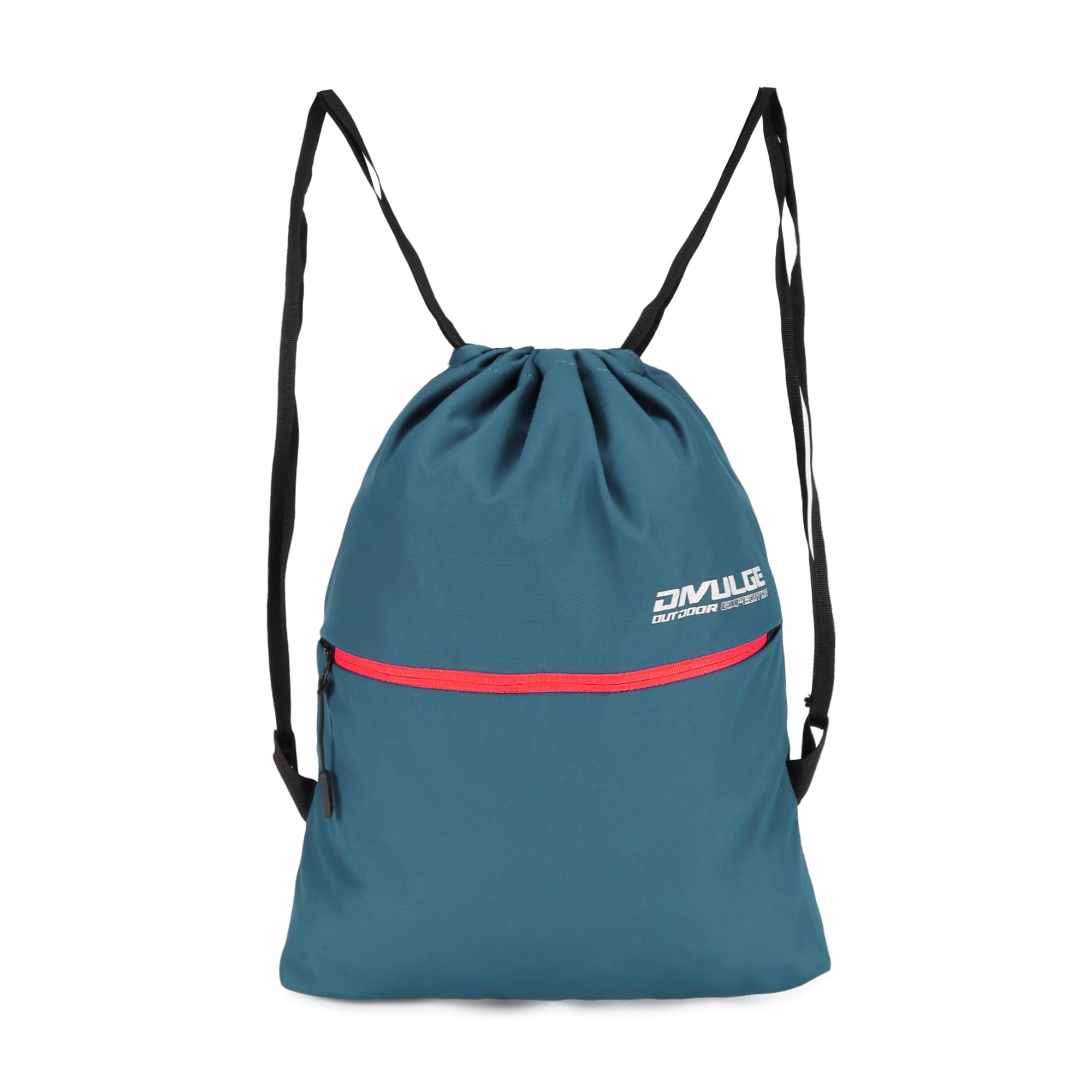 DIVULGENinja 18 liters Polyester Drawstring bag, daypack, Gym bag, sports bag, yoga Rucksack Backpack With Zip Pocket