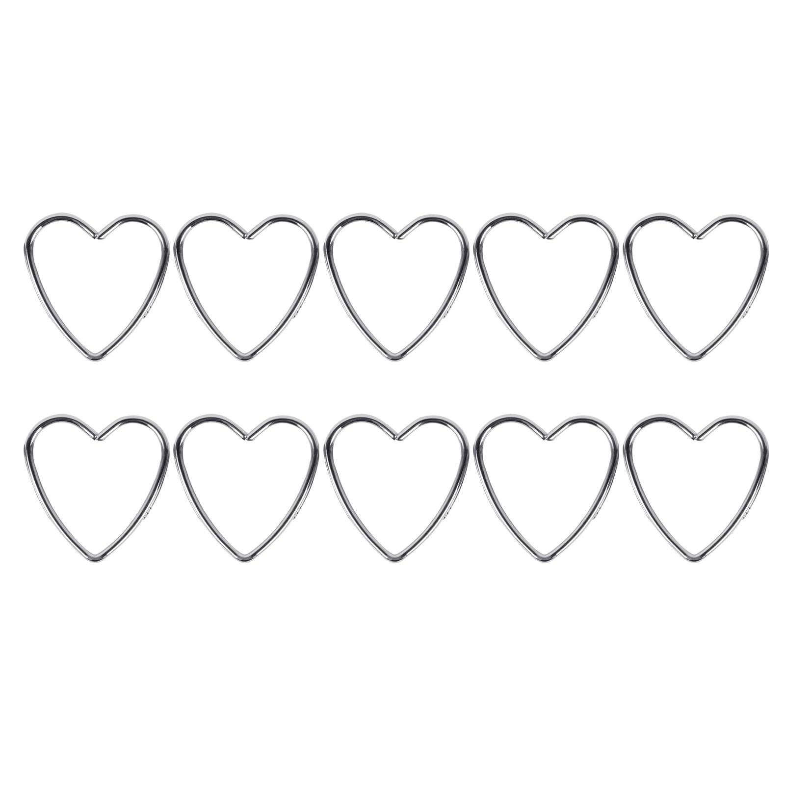 10Pcs Heart Shape Welded Metal Hoops for Dream Catchers and Home Decoration Dreamcatchers Hoops Accessories Metal Craft Rings