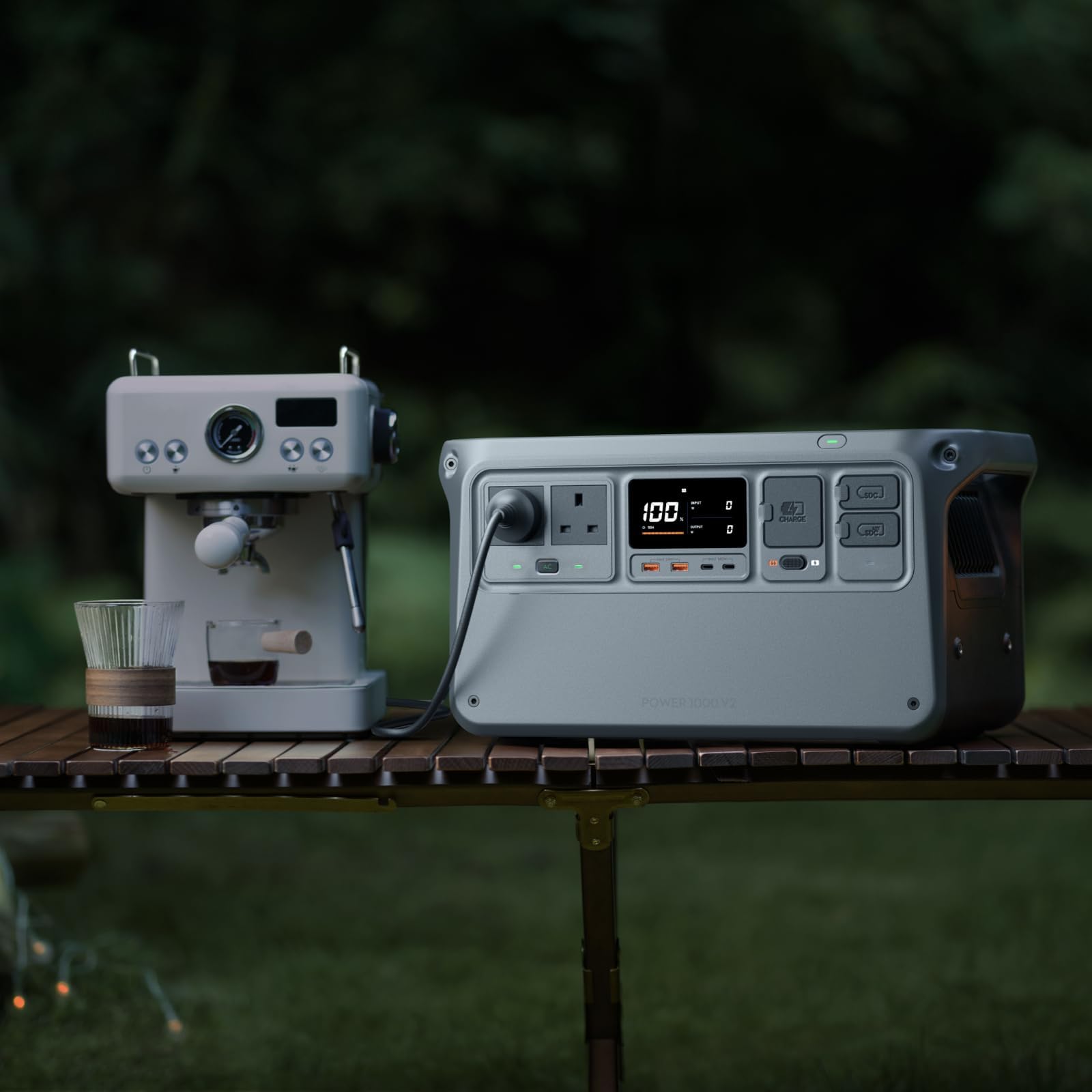 DJI Power 1000 V2 Portable Power Station, 1024Wh LFP Battery, Compact Size, 2600W Stable Output, 0-80% Recharge in 37 Mins, Electric Generator for Home, Camping, RVs, Off-Grid - 3