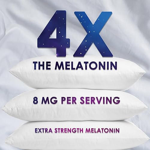 Miniatura 6 de Melatonin Gummies 8mg - Extra Strength Sleep Gummy with 20mg Passiflora, Natural Sleep Support Supplement for Adults, Vegan & Non-GMO, Nature's