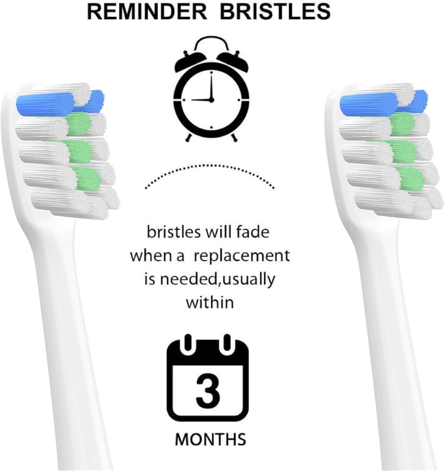 Ultrasonic Electric Toothbrush,Compatible for Home,Daily Cleaning Soft Bristles(4pas White)