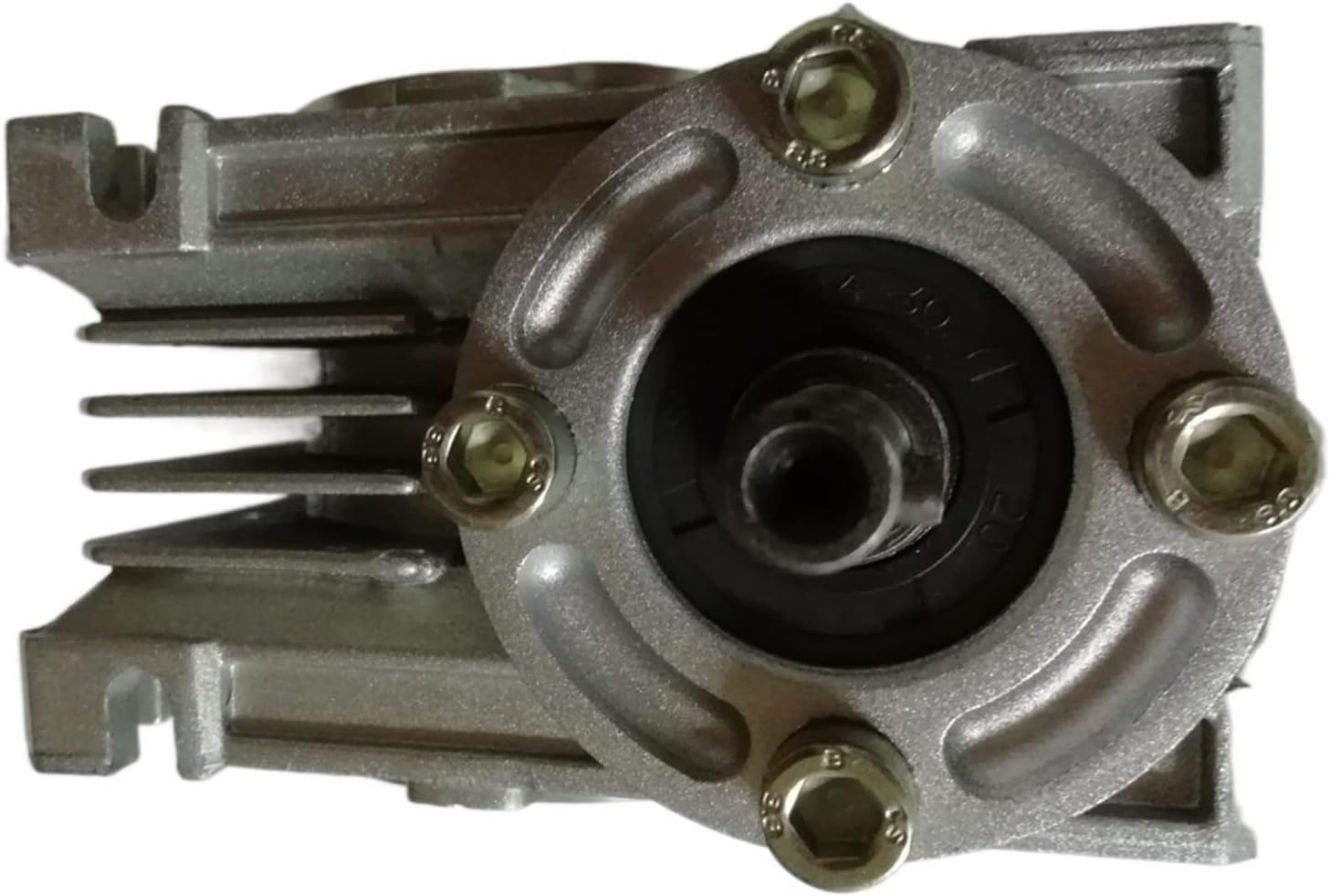 Speed Box NRV063-VS Speed Reducer, 90 Degree Worm Gearbox, Double Extension Shaft 19mm, Ratio 5:1-100 :1 Worm Reducer Reducer Gearhead (Size : Ratio 5 to 1)