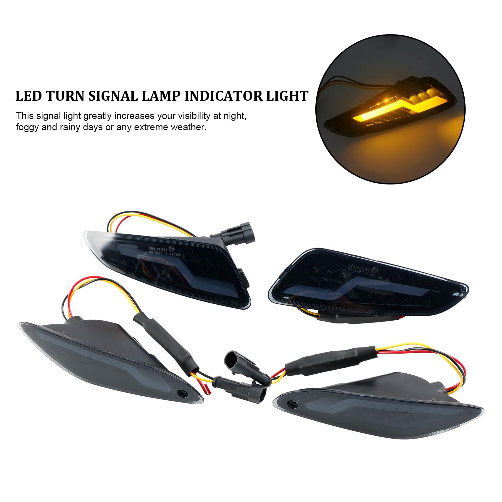 ベスパ プリマベーラ/スプリント用 LEDウィンカー 1台分セット ベスパ