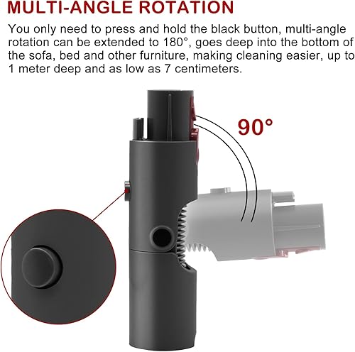 Miniatura 6 de Adaptador inferior para aspiradora Dyson V7 V8 V10 V11 V15 Aspiradora Adaptador superior de liberación rápida Herramienta de limpieza de bajo