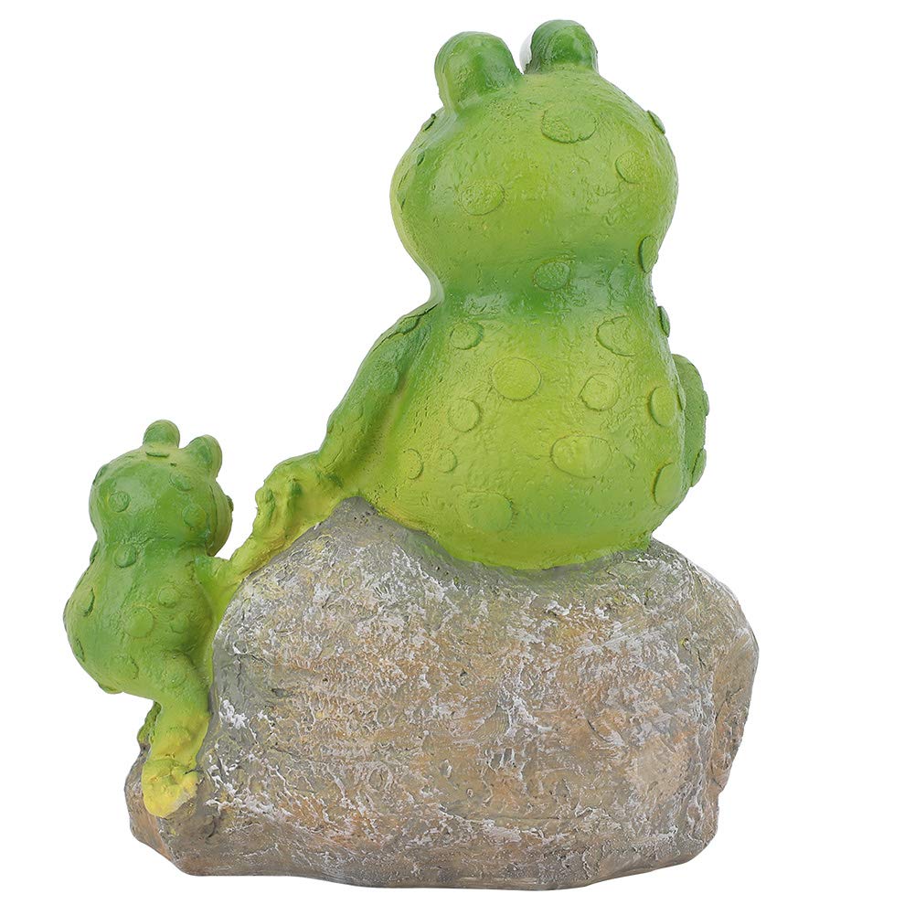 Frosch Statue Aus Harz – Niedliche Garten-Deko Für Teich & Rasen