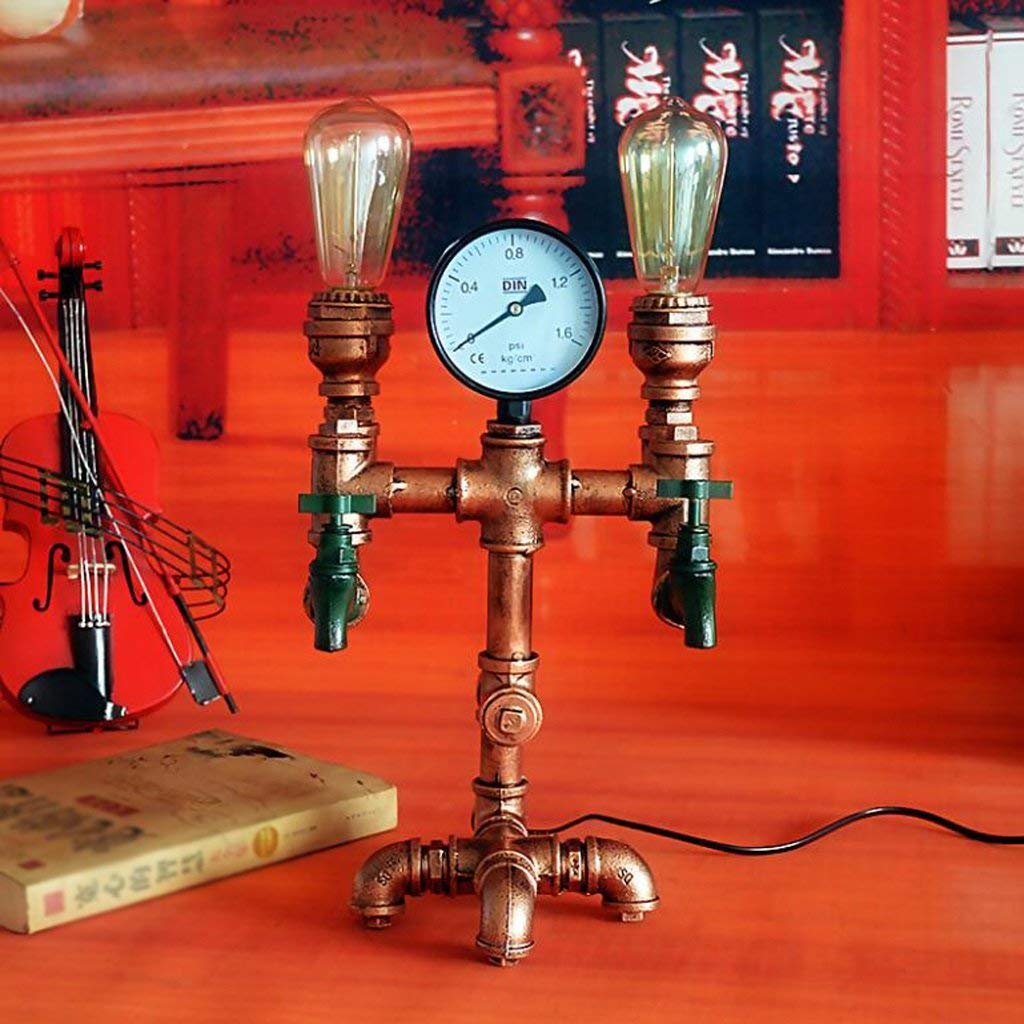 Lampe tuyau d'eau rétro avec variateur E27 pour ambiance lumineuse sur mesure