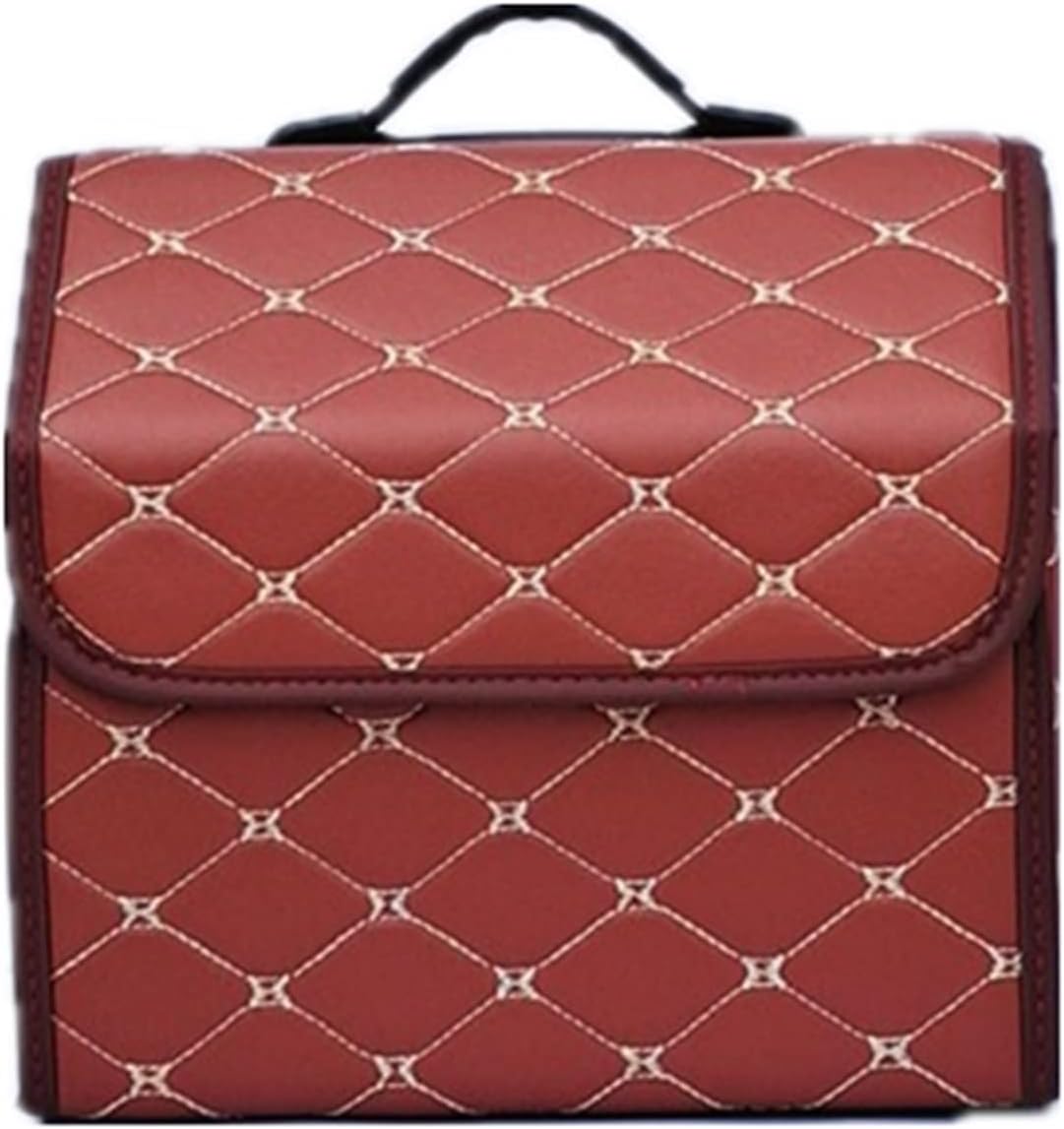 car Storage Box Car Trunk Organizer Camping Assecories Interior Accessories for Men Car Organizers and Storage Trunk Organizer Truck, Sedan (Browns)