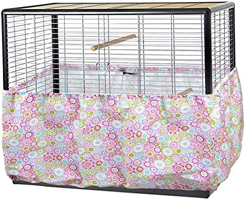 Bird Cage with Seed Catcher Skirt: Which One Will Transform Your Space? 8 Large Adjustable Bird Cage Skirt Seed Catcher Birdcage Cover Seed Feather Catcher Bird Cage Guard with Adjustable Elastic Drawstring for Round Square Cage Fabric Design