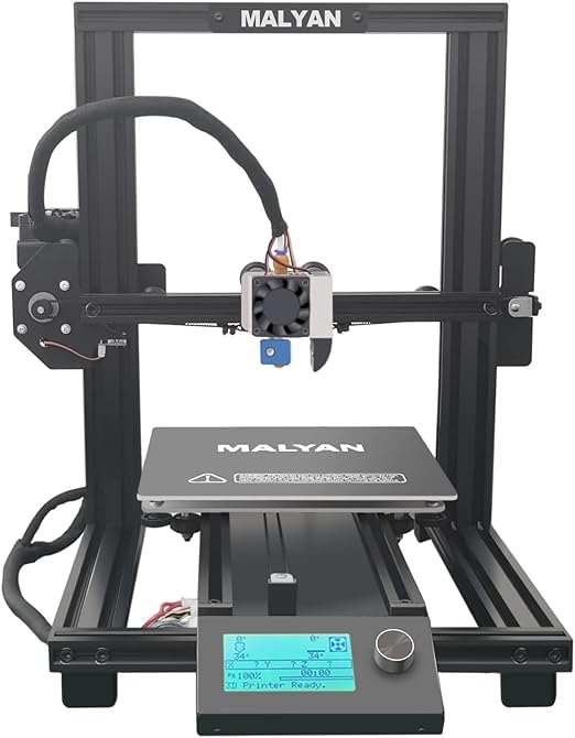 review MALYAN MA10-Mini 3D Printer - FDM 3D Printer for Kids and Beginners with Power Supply Protection Device and Magnetic Flexible Removable Build Plate DIY 3D Printers Printing Size 200x200x200 mm