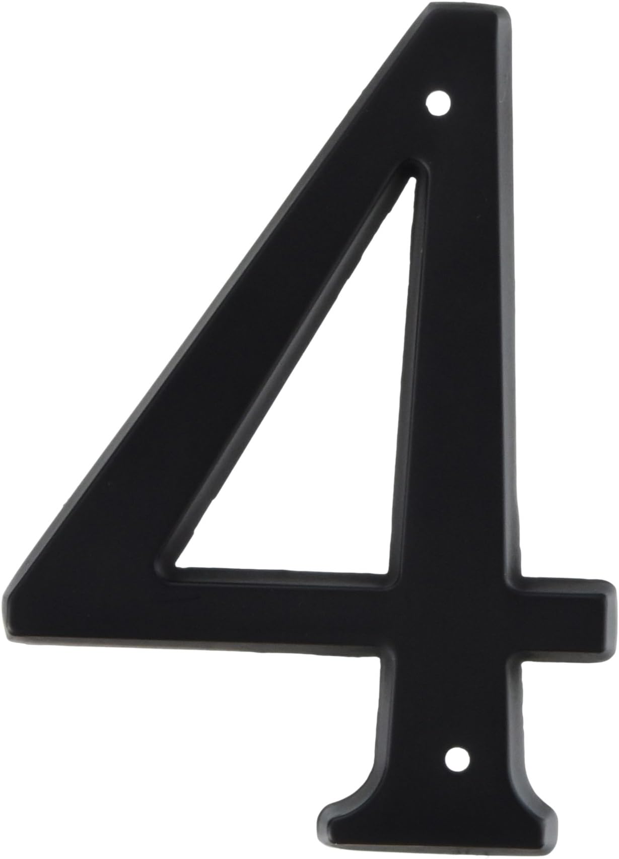 Baldwin 90674190 4 House Number Flat, Black