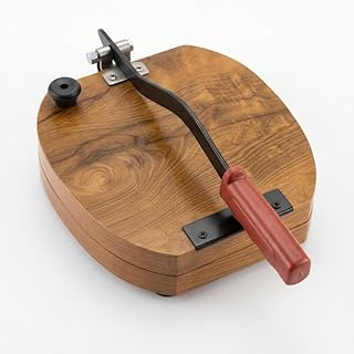 SYCAMOREEAST Wooden Papad Press Machine | Heavy Duty Puri & Khakhra Maker | Manual Roti Press with Strong Handle | Kitchen...