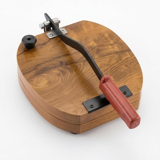 SYCAMOREEAST Wooden Papad Press Machine | Heavy Duty Puri &amp; Khakhra Maker | Manual Roti Press with Strong Handle | Kitchen...