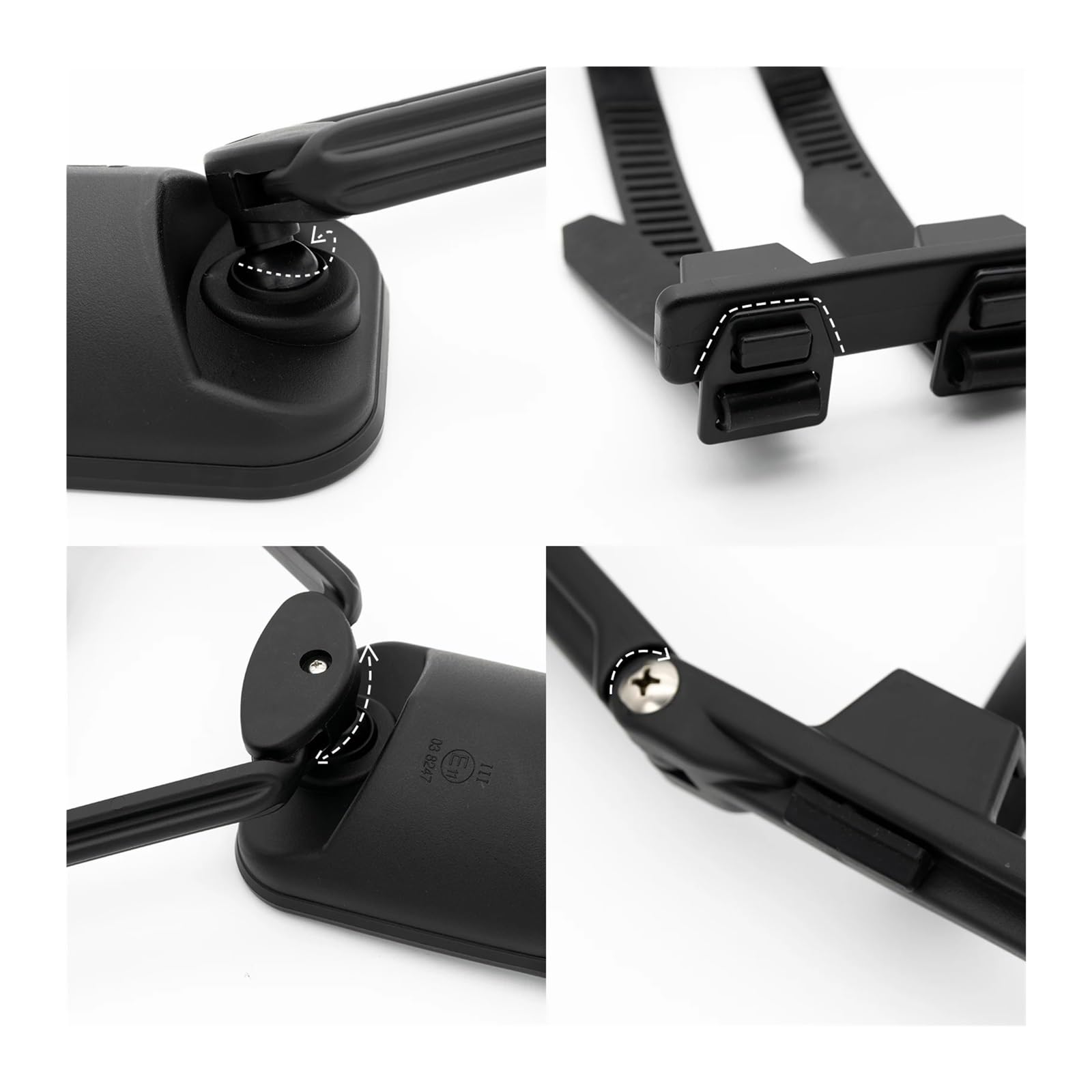 Vetro Specchietto 2X Estensione Auto Specchietto Retrovisore Specchietto Traino Rimorchio Clip-on Regolabile Estensione SUV Camion Specchietto Retrovisore Doppia Retrovisore