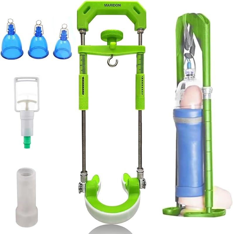 Pompa for pene set di pompe for vuoto super aspiranti pompa pene trainer estensione e aumento di potenza SM barella erotica aiuto l'erezione giocattolo del sesso uomini(XXL)